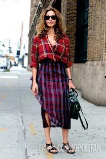 网红格子小西装卖点说说